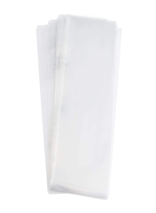 Tendwarm 100 Pcs 4x11 Inch Clear Long Cello Cellophane Treat Bags with 7 Mix Colors Twist Ties Perfect for Birthday Favor Candles Pretzel Icy Candy Popsicle - Image 4